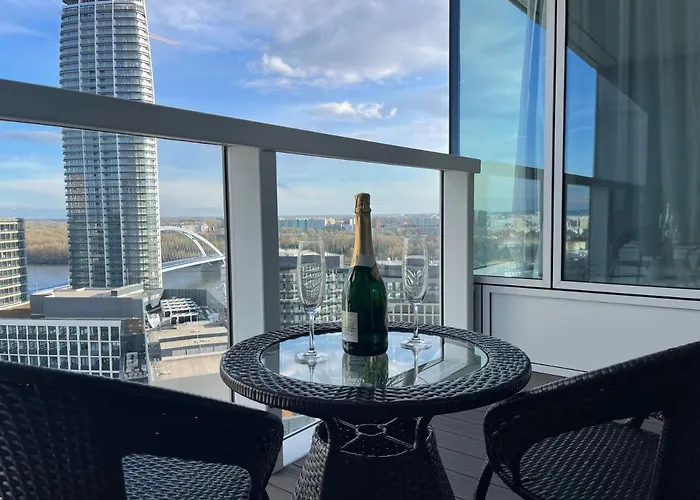 Apartmán Sag 19th Floor Panorama 2 Free Parking Free Wifi Bratislava